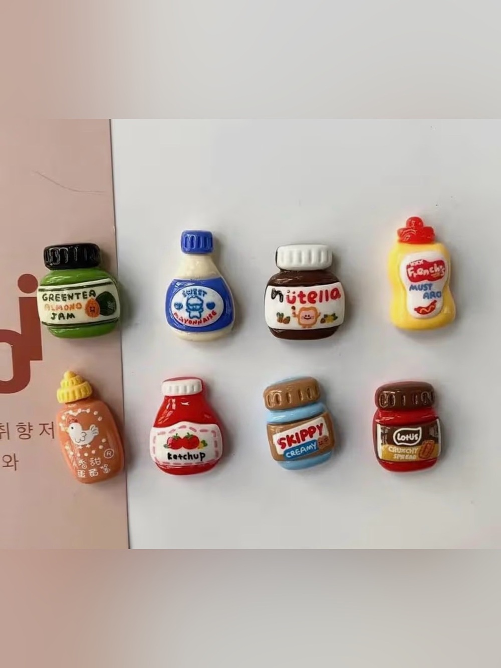 Mini Food Jar Magnets - Assorted Colors